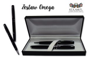 Grawerowane pióro i długopis - Omega