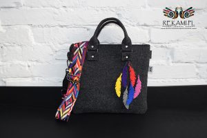 Aztecka torba filcowa - Rękami